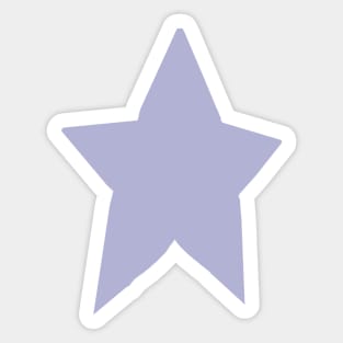 Periwinkle Very Peri Blue Tone Star Sticker